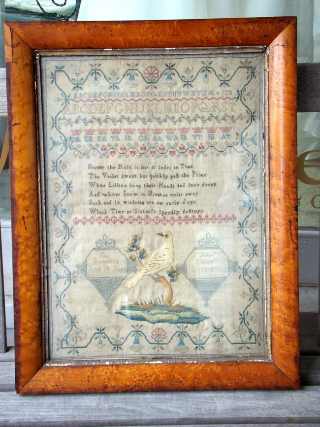 An English Schoolgirl Needlework Sampler signed "Jane Rutherford, Aged 10, 1804." — image 2